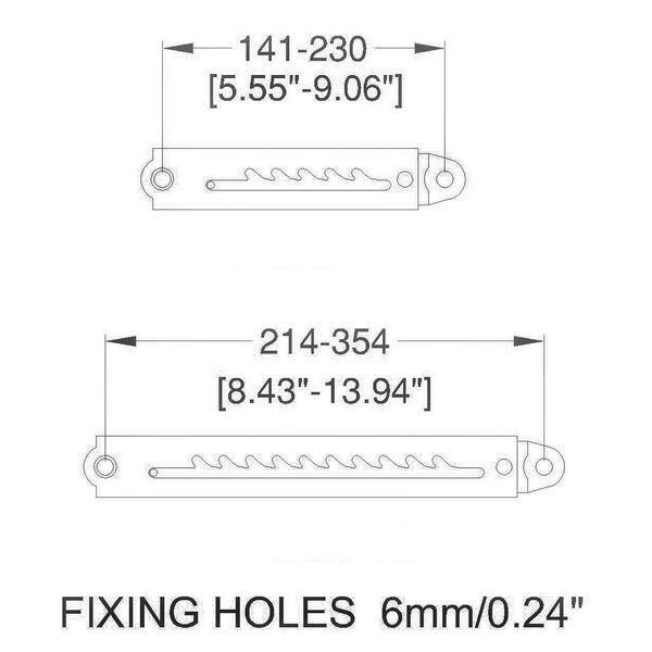 Main product image for Penn-Elcom P1250-10 Adjustable Ratchet Stay Pair w/T 262-129